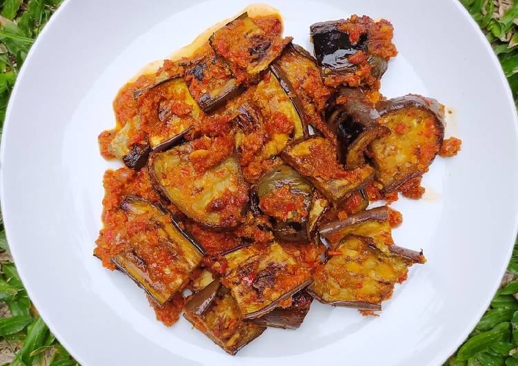 Bagaimana mengolah Terong Bakar Balado ❤️ Anti Gagal