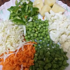 A picture of Mix veg pulao.