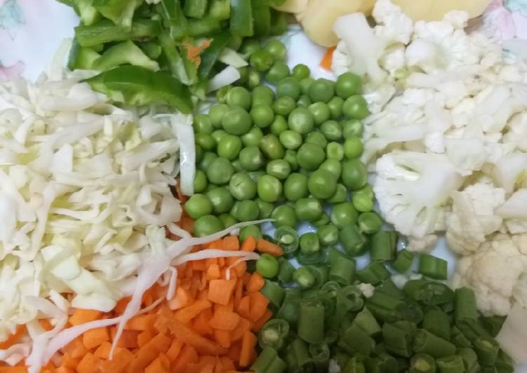 Recipes for Mix veg pulao
