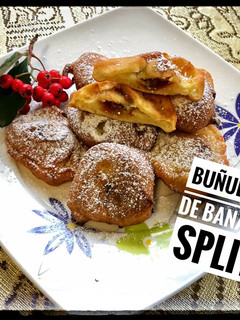 Una foto de Buñuelos de Banana Split