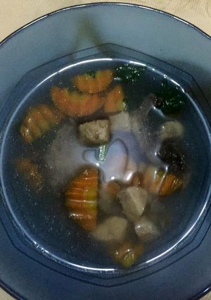 Foto resep Sup Ayam dengan Kacang Merah & Wortel
