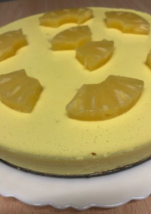 Foto principal de 78. Cheesecake de piña y yogurt (postre)