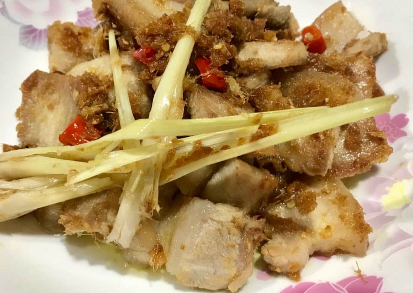 Ginger pork/babi jahe