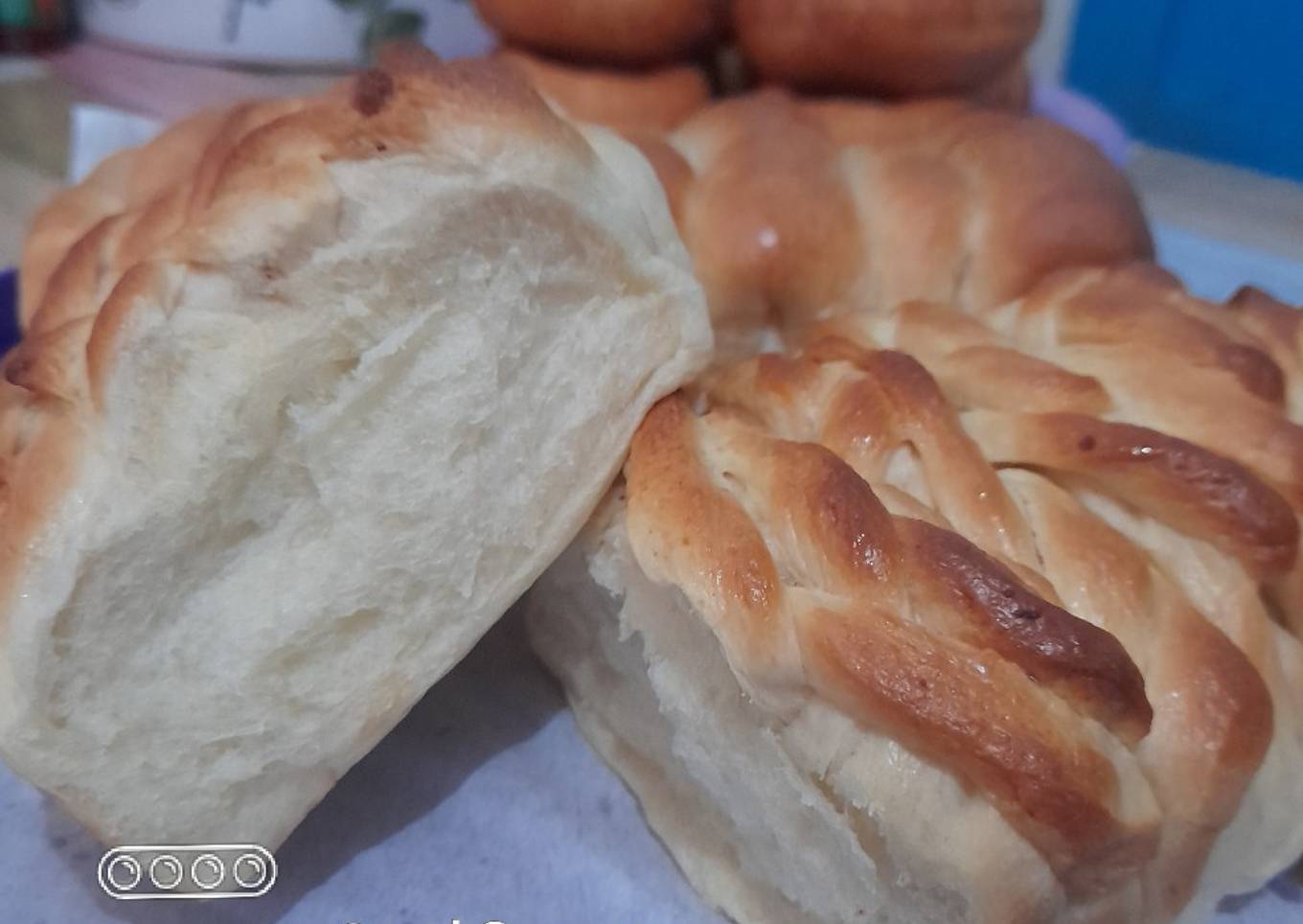Resep dasar roti panggang/goreng (roti sobek, donat, bomboloni)
