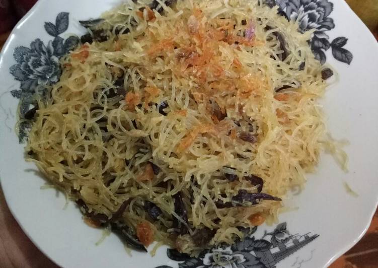Resep Bihun jagung mix jamur kuping, Anti Gagal