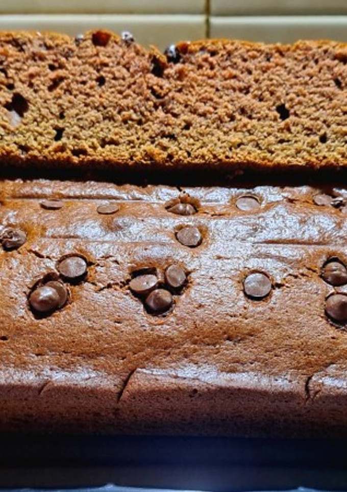 Una foto de Budín de chocolate sin huevos y sin manteca