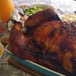 Pavo relleno al horno con papas rústicas
