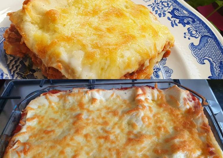 Recipe of Super Quick Homemade Lasagna my boys love