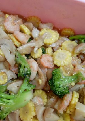 Foto resep Capcay udang sayur