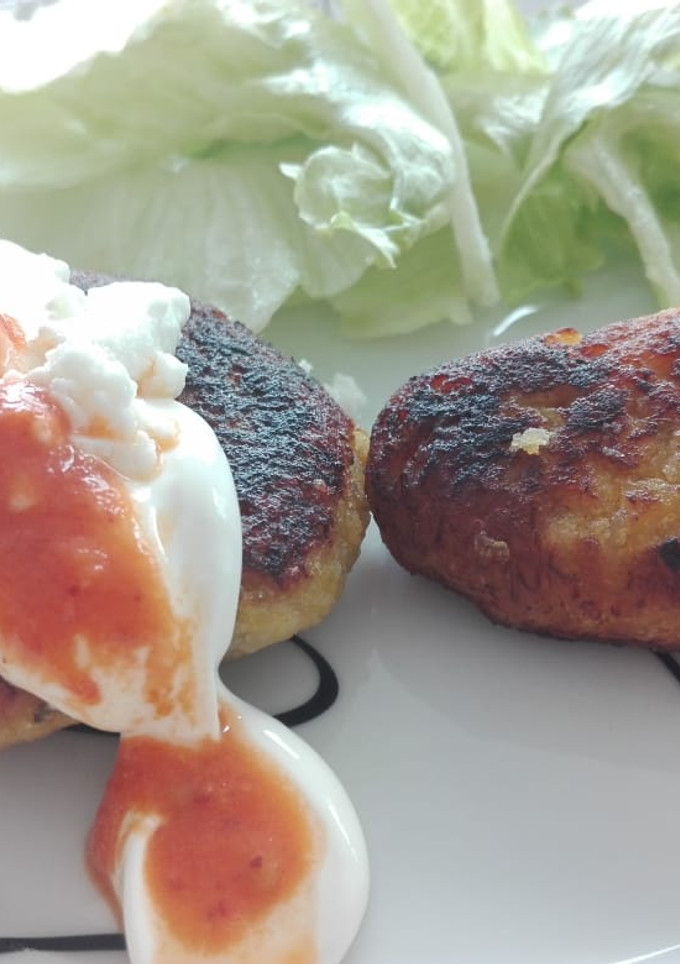 Una foto de Tortitas de plátano rellenas