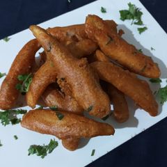 Baby corn fritters A picture of Baby corn fritters.