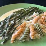 Parmesan and Mozzarella Creamed Asparagus