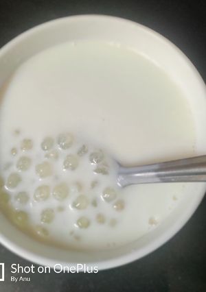A picture of Sabudana Kheer.