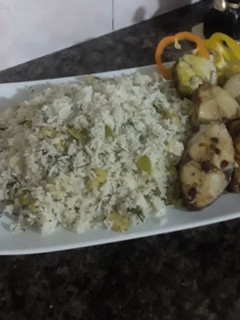 عکسی از دستور باقالی پلو با ماهی