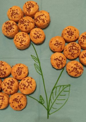Tojásmentes és élesztő nélküli magos pogácsa recept fotója