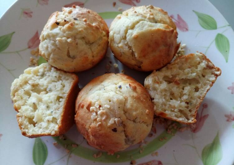 Steps to Make Quick Gorgonzola muffins