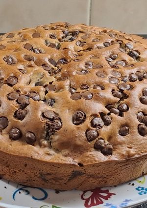 Una foto de Torta de dulce de batata con chocolate