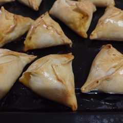 Una foto de Empanada de pollo con masa de pascualina
