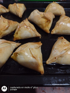 Una foto de Empanada de pollo con masa de pascualina