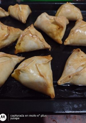 Una foto de Empanada de pollo con masa de pascualina