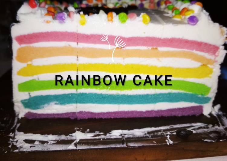 Rainbow Cake (Steamed)
