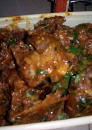 A picture of Goat meat sauce.