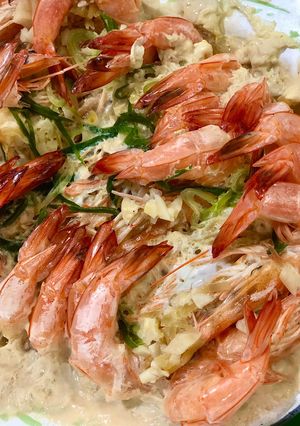 Foto resep Udang tim garlic and egg anti ribet