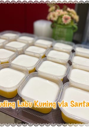 Foto resep Puding Labu Kuning vla santan