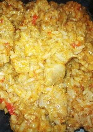 Lecsós tarjapörkölt rizzsel recept fotója