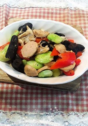 雙菇炒什蔬 的食譜成品照片