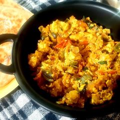 A picture of Paneer burji.