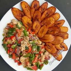 A picture of Vegetable scrambled eggs.