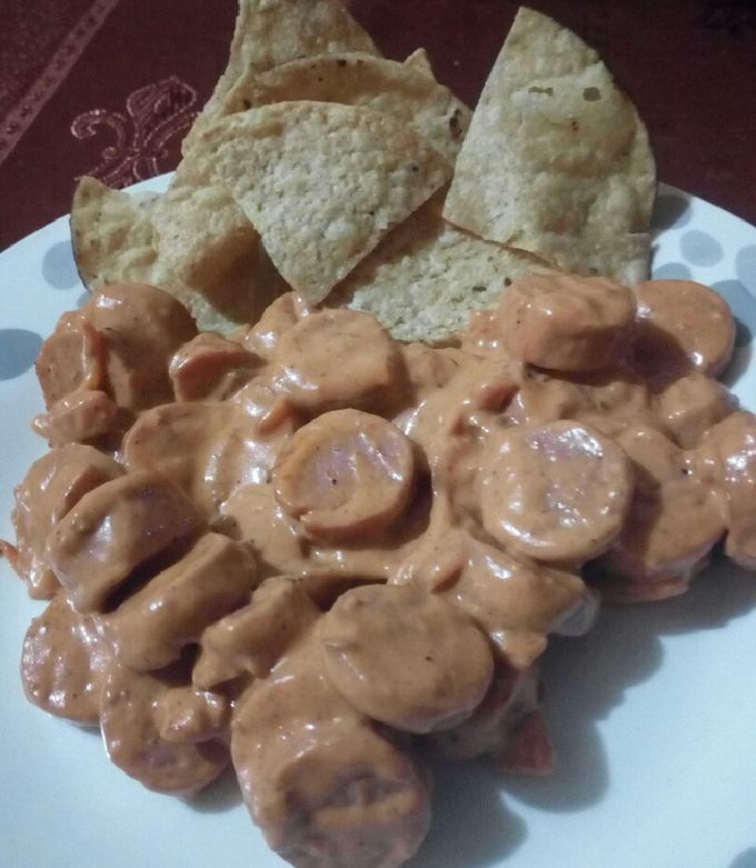 Una foto de Salchichas enchipotladas🍴