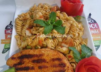 Without Fail Make Recipe Peri peri chicken pasta Delicious Nutritious