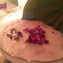 A picture of Gulkand Phirni.
