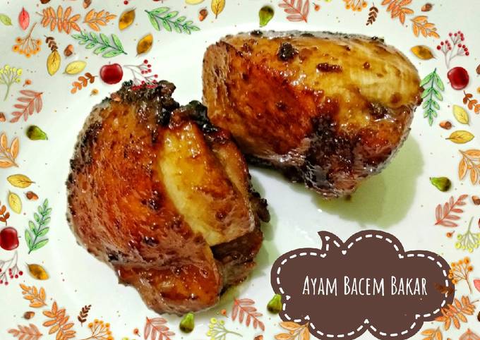 Ayam dan Tempe bacem bakar