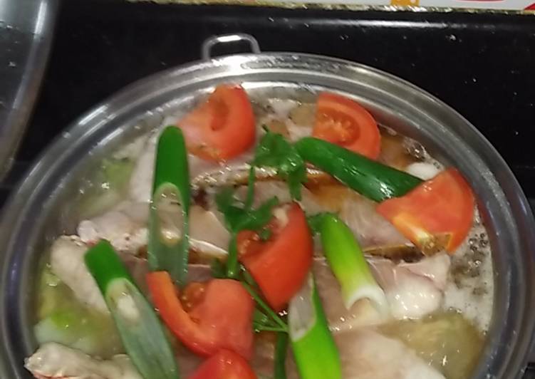 Sawi putih steam ikan(chinesse food)