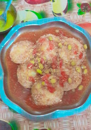 A picture of Sabudana idli(mallige idli).