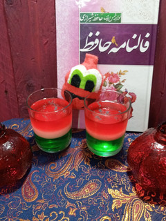 عکسی از دستور ژله لیوانی هندوانه یلدا