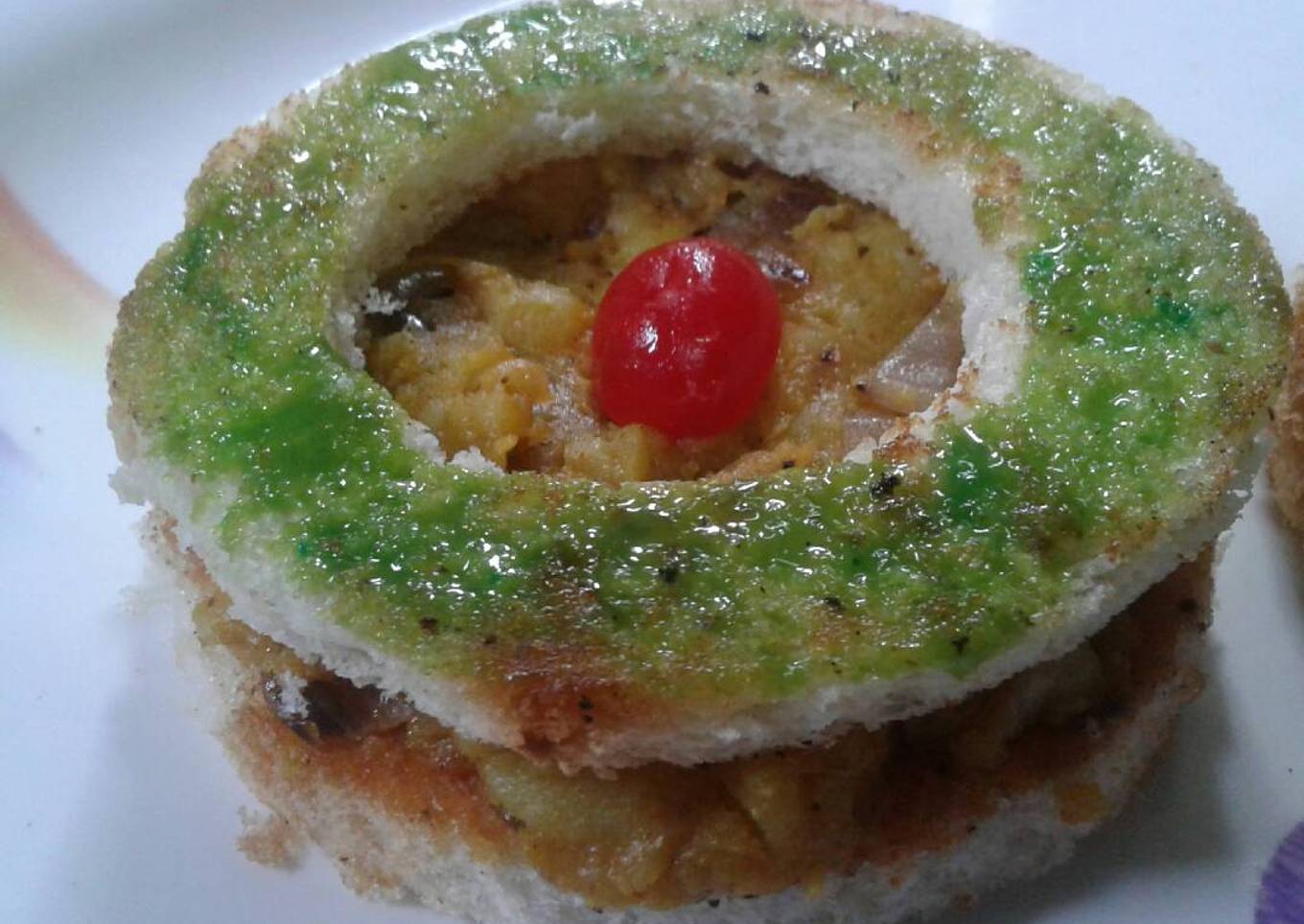 Veg disc sandwich
