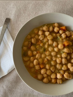 Una foto de Garbanzos con verduras