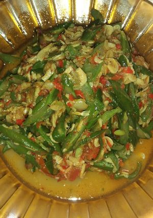 Foto resep Ebi tumis kacang panjang