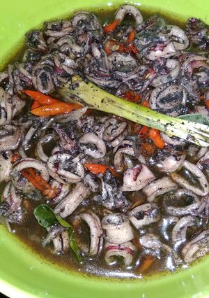 Foto resep Cumi masak hitam