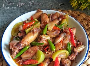 Foto resep Cumi Asin Mercon