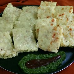 A picture of Lauki Dhokla.
