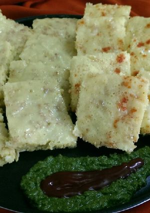 A picture of Lauki Dhokla.