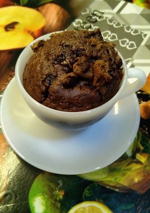 صورة لوصفة كيكة الفنجان السريعة في 5 دقائق ⏰ مع قطع الكوكيز😋❤️(كيكوكيز) 🤩