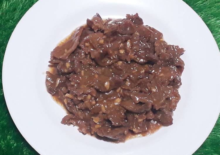 Beef teriyaki(persi daging kerbau)simpel superrr enak