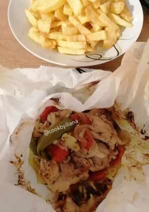 Φωτογραφία της συνταγής Εξοχικό κοτόπουλο στη λαδόκολλα