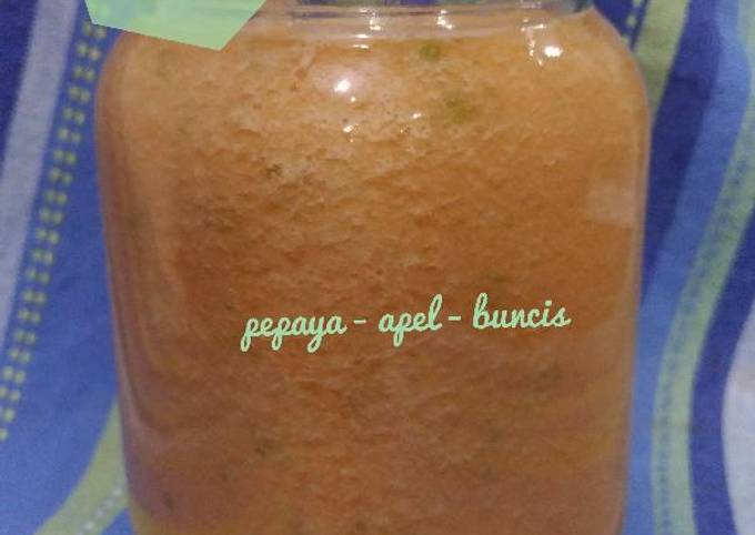 Resep Jus Pab Pepaya Apel Buncis Oleh Juni Dwianggiani Cookpad